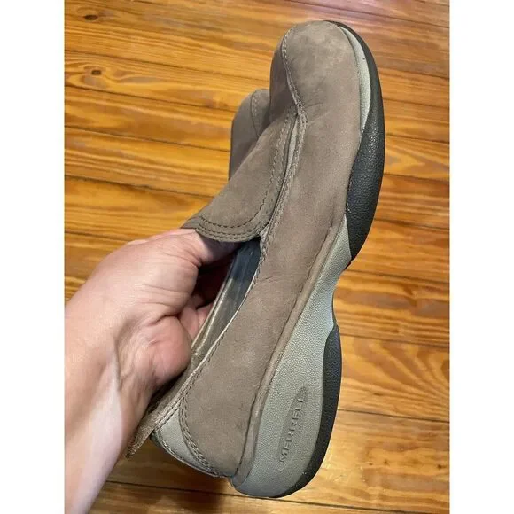 Merrell Primo Moc II Suede Taupe Nubuck Moccasins Size 6 - Picture 4 of 11
